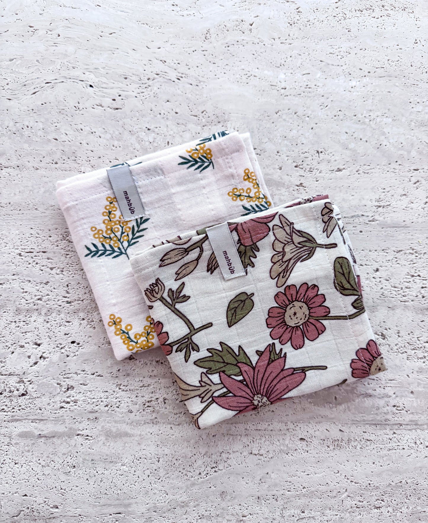 The Floral Muslin Square Bundle - Mahbub