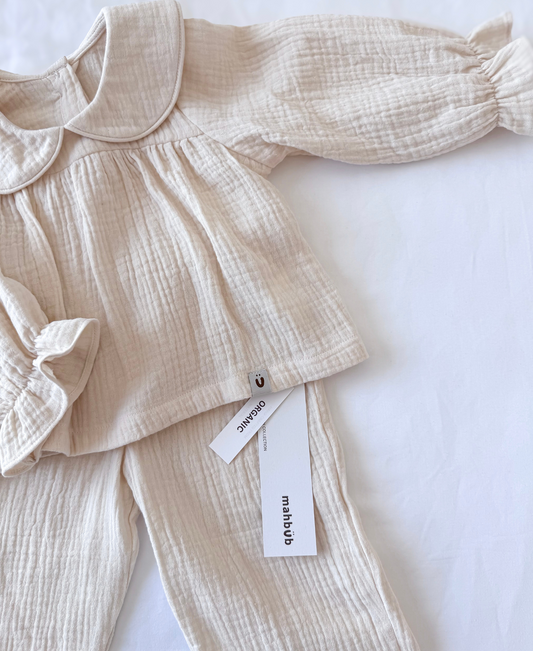 The Artisan Muslin Children's Frilly Sleepwear