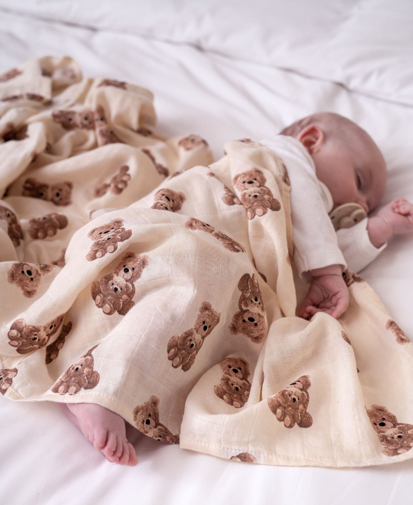 The Teddy Bear Muslin Swaddle