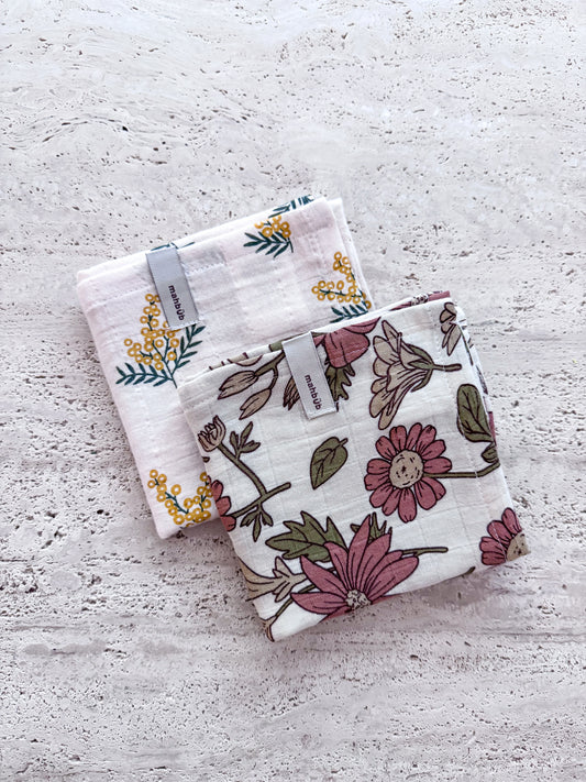 The Floral Muslin Square Bundle